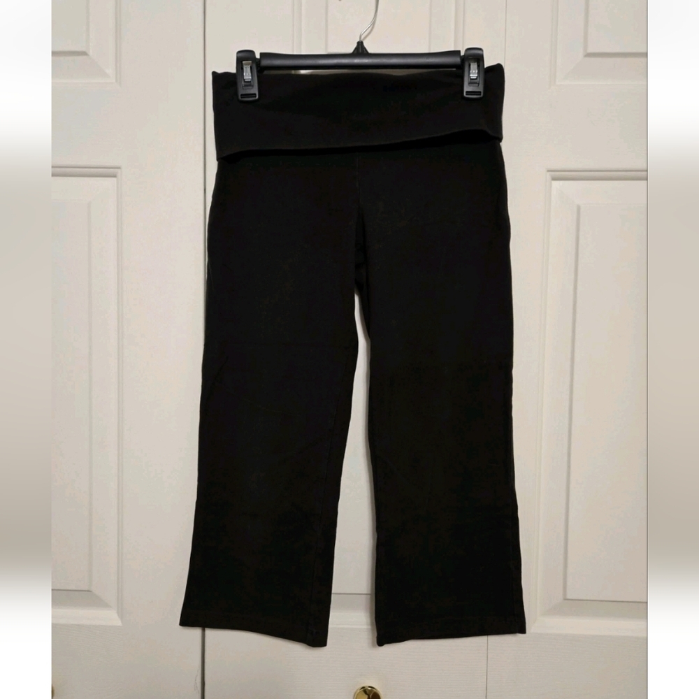 PINK Victoria's Secret Y2K Foldover Sequence Waist Wide Leg Cropped Leggings